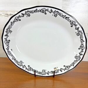 Vintage JACKSON CUSTOM CHINA Oval Serving Platter Ironstone 12" x 10" Retired